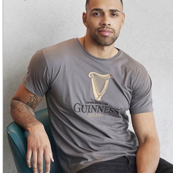 Guinness Embroidered Irish‎ Pewter Official T-Shirt
Harp, Grey, Size L - Picture 3 of 9